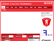 Tablet Screenshot of jesinacalciofemminile.it